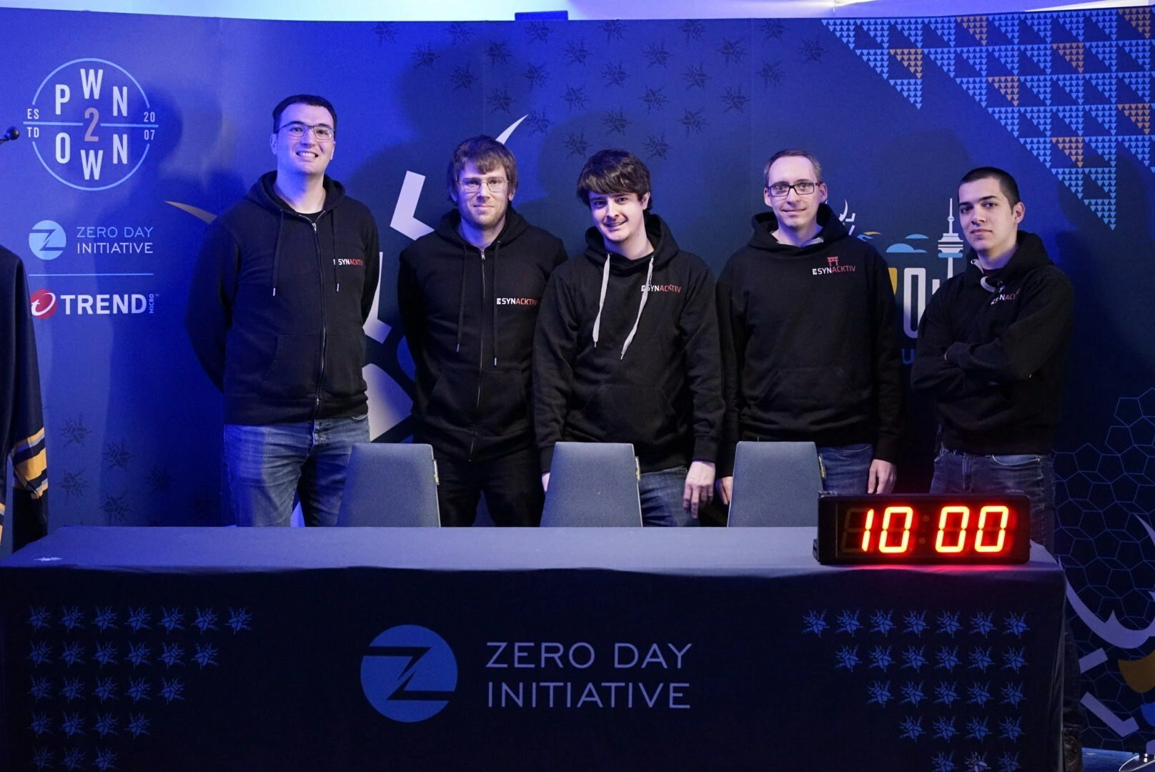 Das Gewinner-Team Synacktiv gewann Preisgelder in Höhe von 500.000 Euro und ein Tesla Model 3 (Bild zur freien red. Verwendung, Quelle: Trend Micro ZDI)