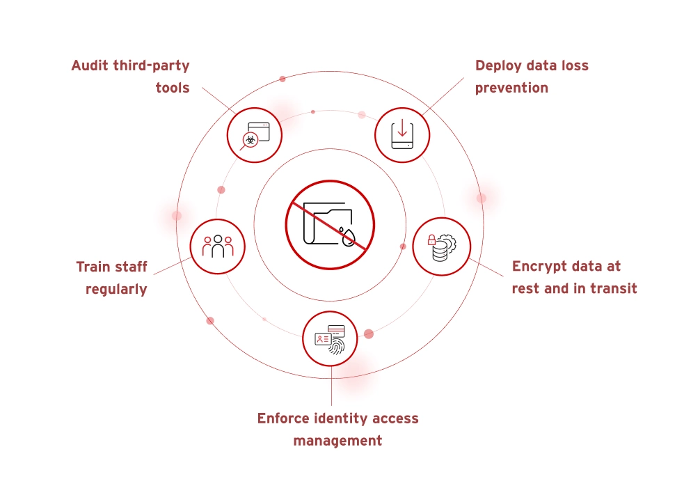 Illustration of how to prevent data leak