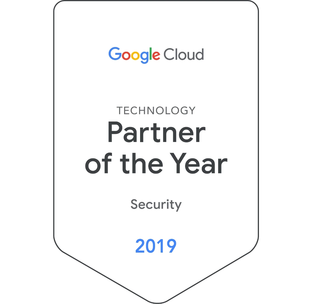 Partner dell'anno per la sicurezza Google Cloud Technology 2019