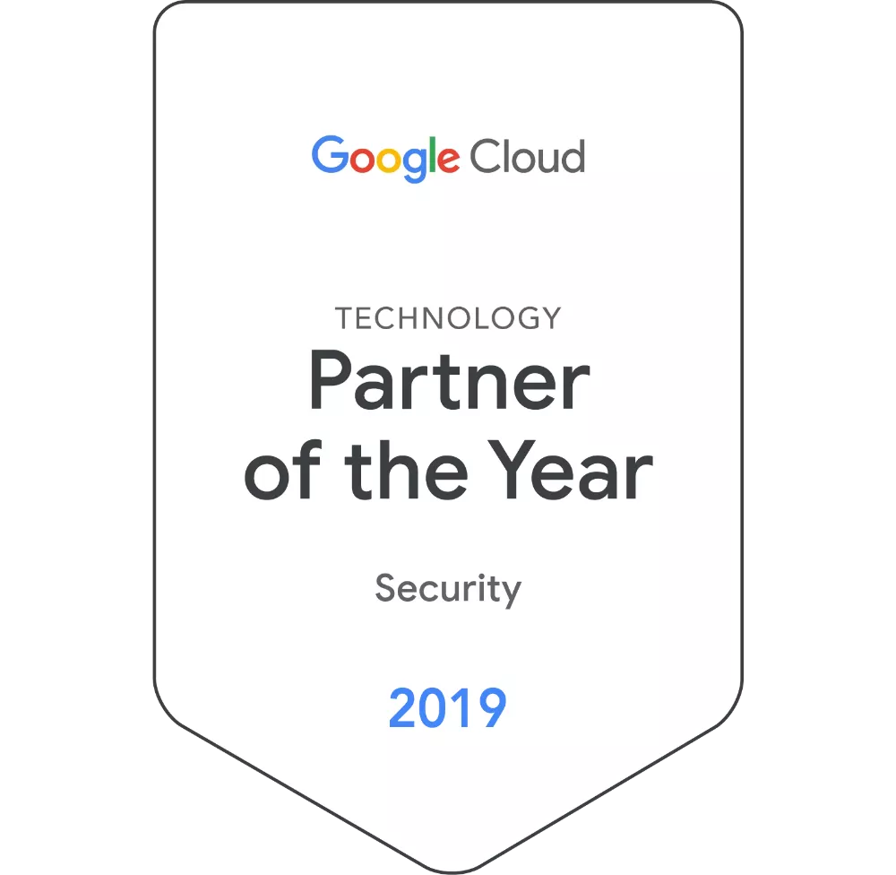 2019 年 Google Cloud 年度最佳資訊保安技術夥伴